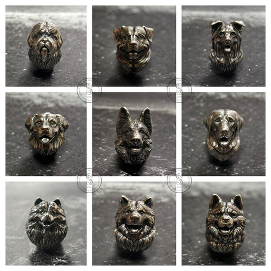 DreamGlassArt 萌寵系列:寵物純銀造型狗狗耳飾,耳針耳環魅力綻放(可替換為無耳洞耳夾) Dream Glass Art Charm Beads DGA Silver Jewellery