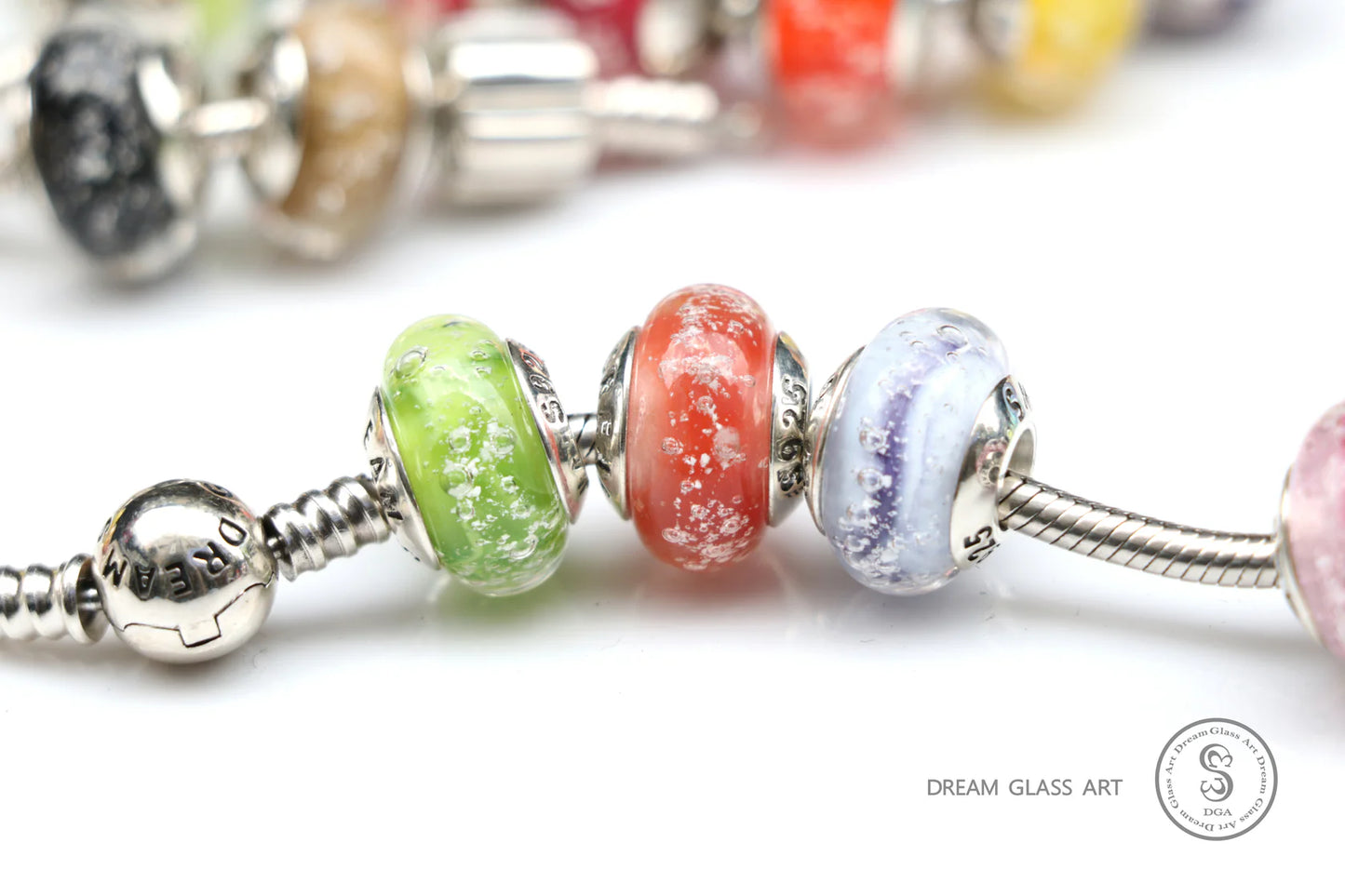 👪寵物骨灰|項鍊|手鏈|吊墜|耳環|戒指|毛髮|琉璃珠🐶-半透-混色系 MWS