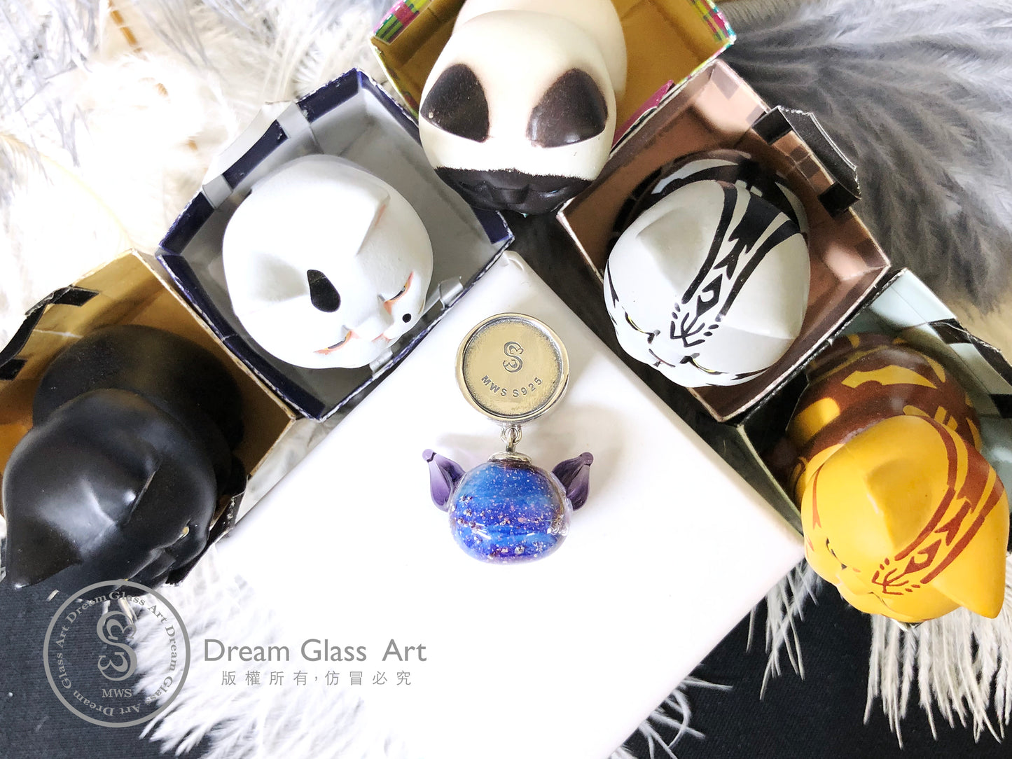 👪骨灰/毛髮琉璃珠🐱-SBBG-20210315 貓咪-單顆價格*製作骨灰琉璃珠 MWS