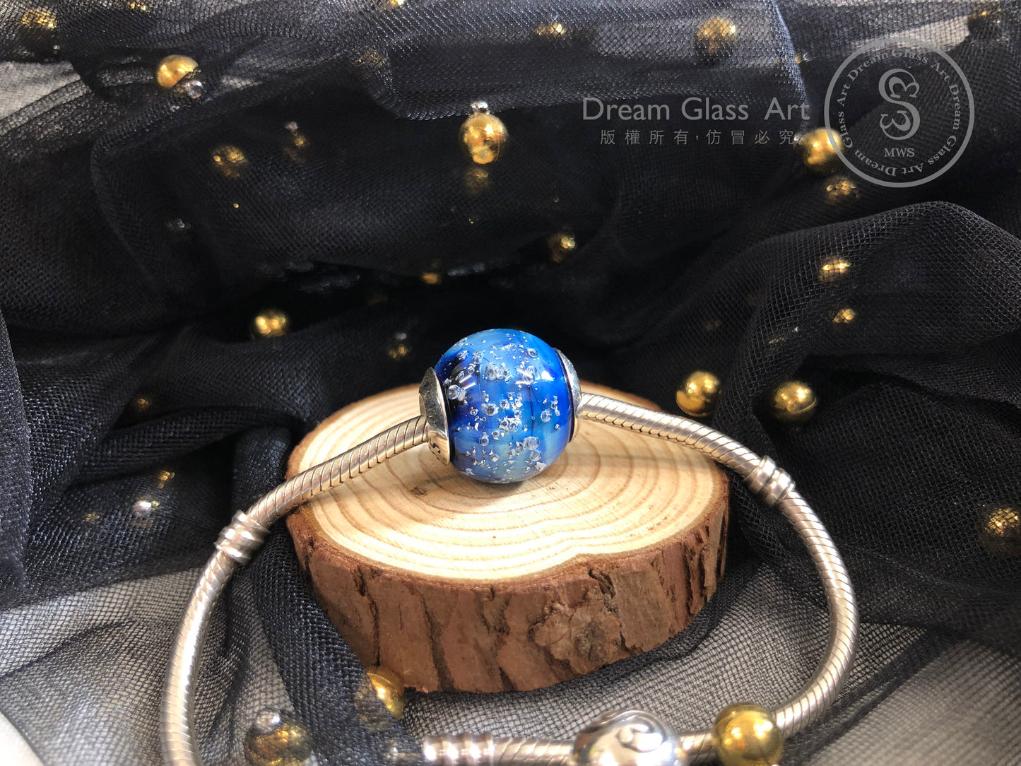 🌍宇宙能量琉璃珠訂製🌍圓球寬面管型(可刻字)